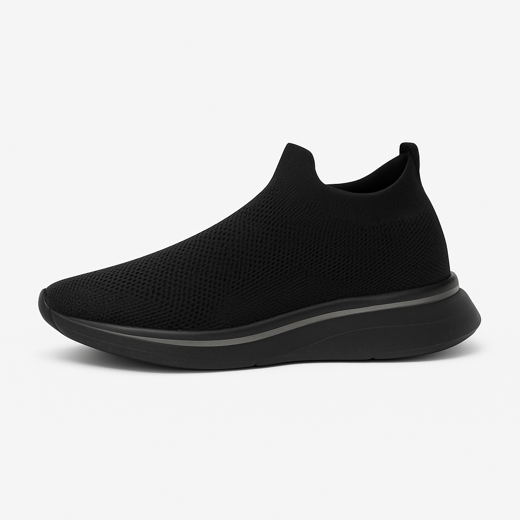 Schwarze Mesh-Sneaker - Wickden Schuhe